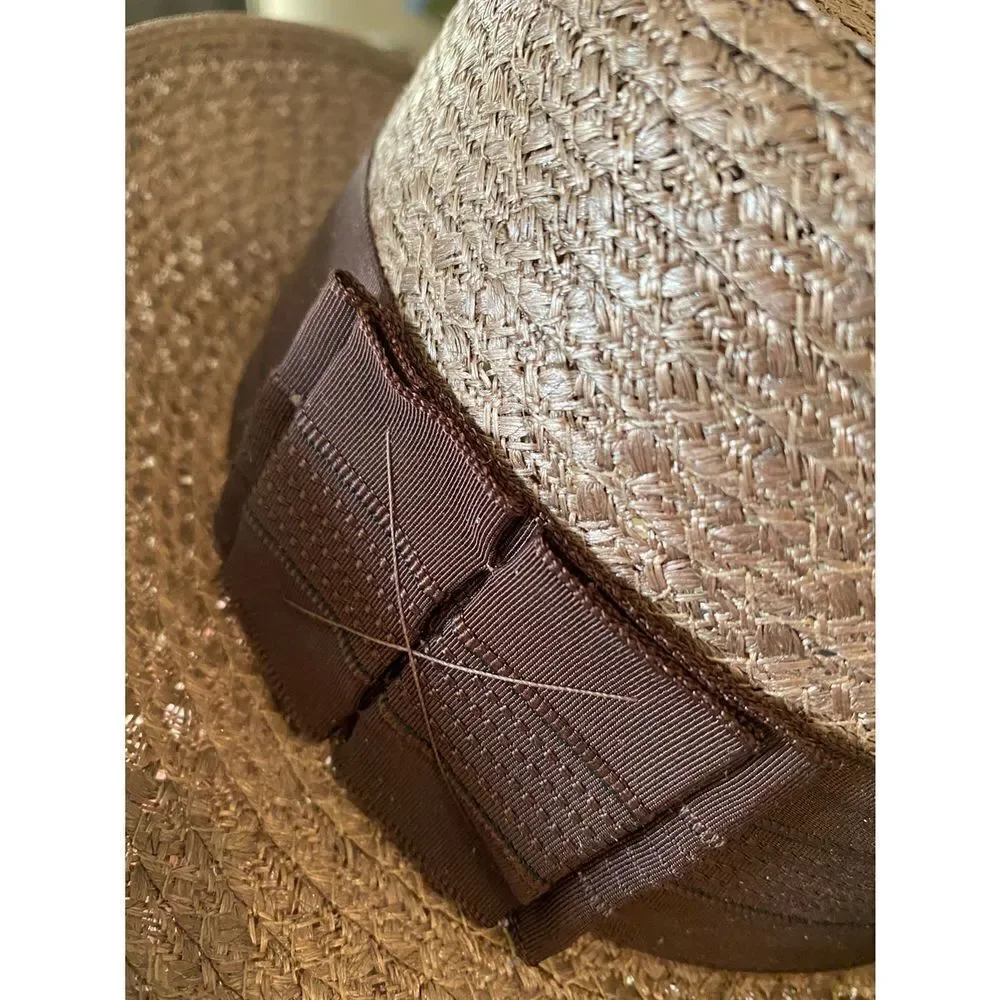 Vintage Dorsey Jay Straw Fedora Hat - Picture 8 of 9